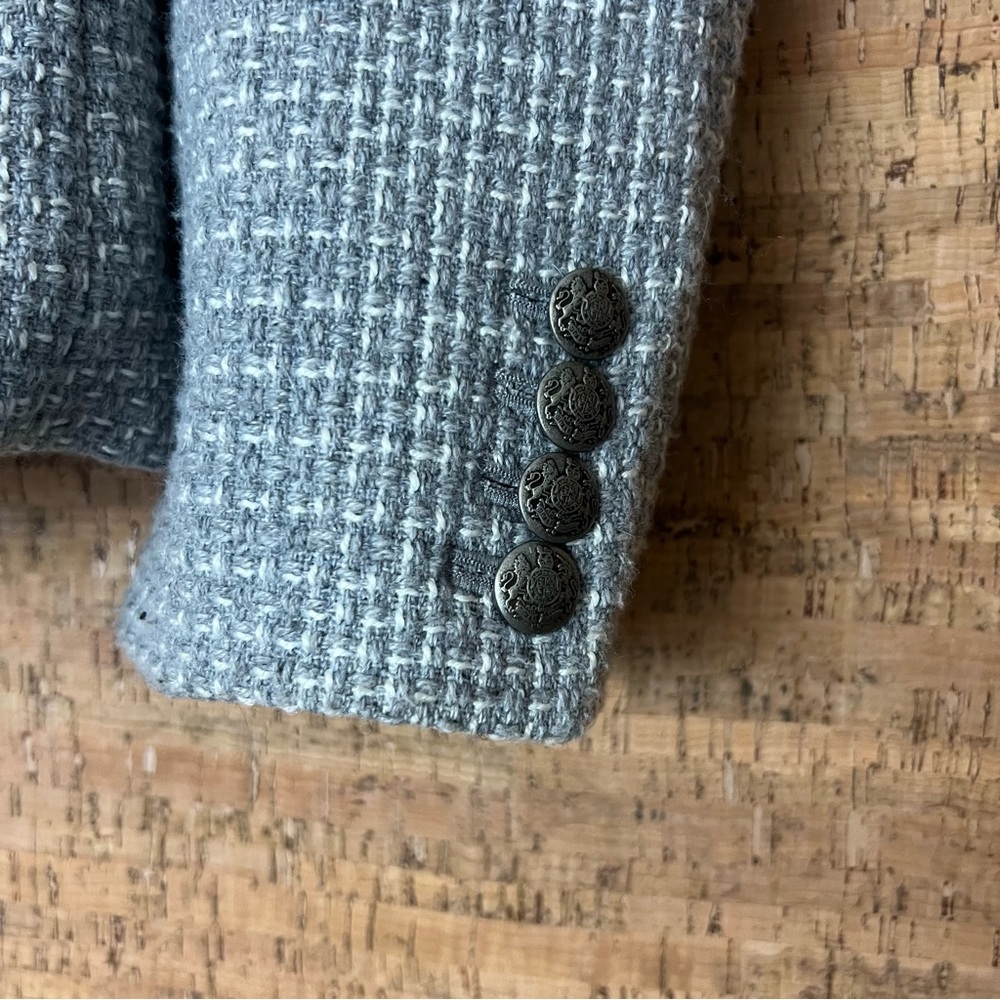 Banana Republic Gray Waffle Weave Blazer - Picture 2 of 10